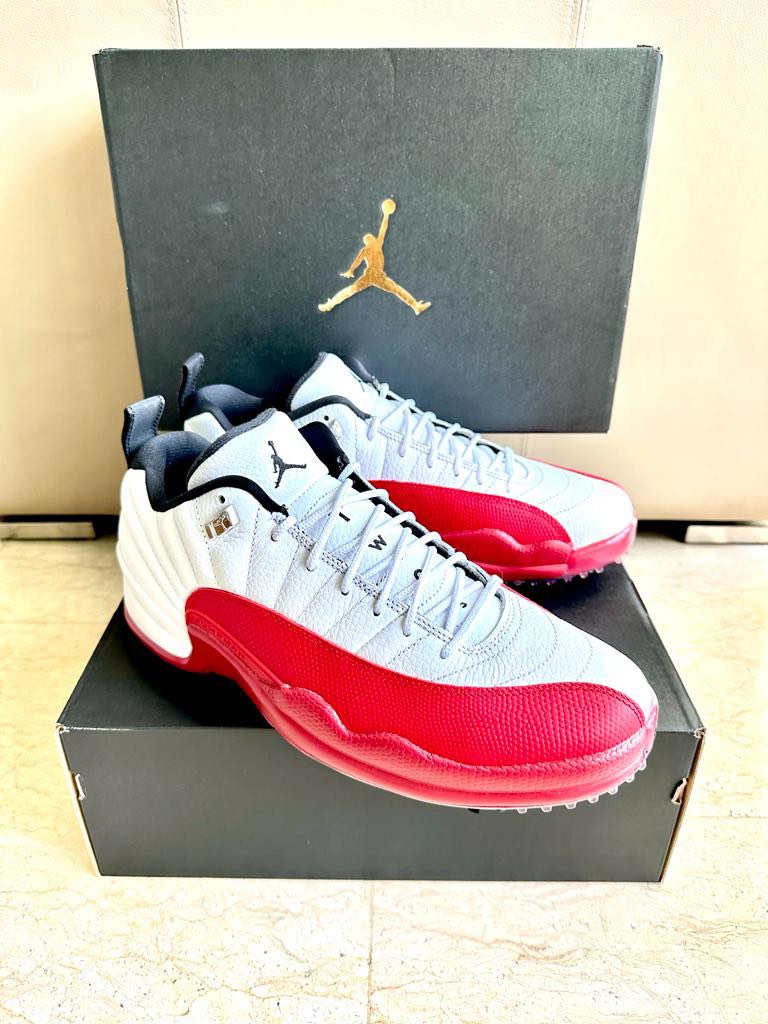 Red air sale jordan 12s