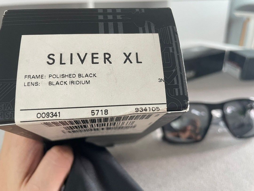 Oakley sliver xl deals black iridium
