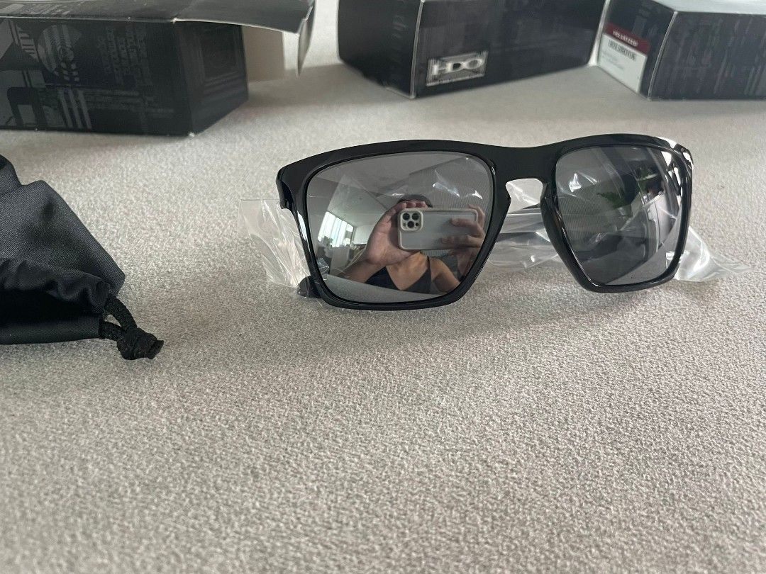 Oakley sliver polished black online