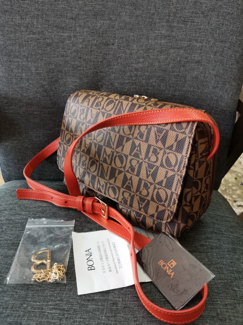 Bonia monogram sling bag japan market Women s Fashion Bags Wallets Cross body Bags on Carousell