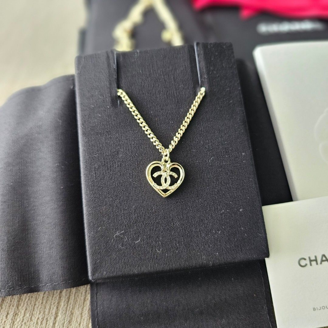 Brand new Chanel 23C Coco In Love Heart Necklace, Luxury, Accessories on  Carousell