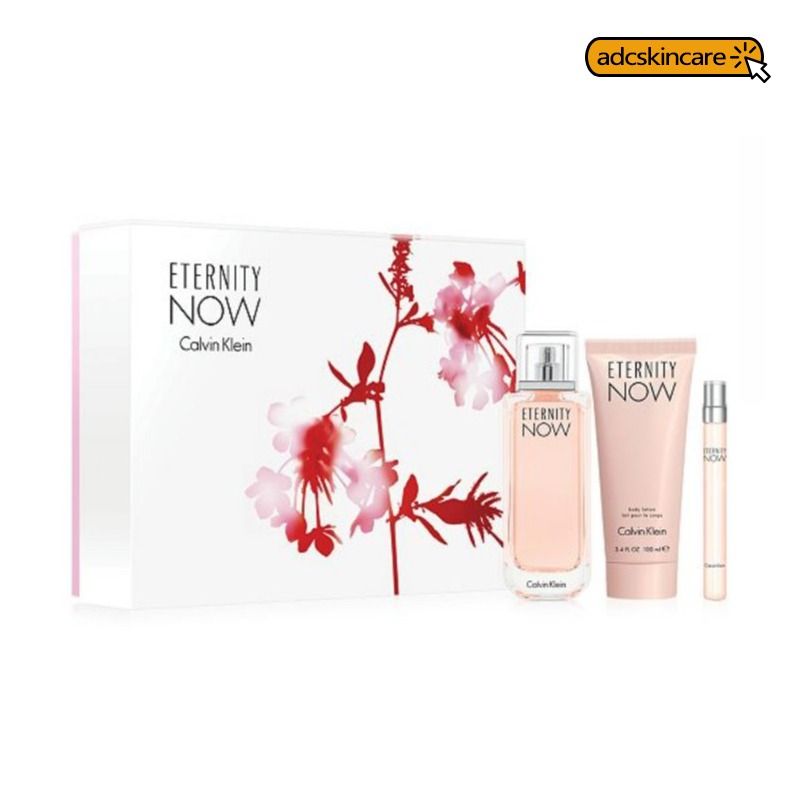 Calvin Klein Eternity Now Gift Set Eau de Parfum 10ml 100ml Body Lotion 100ml