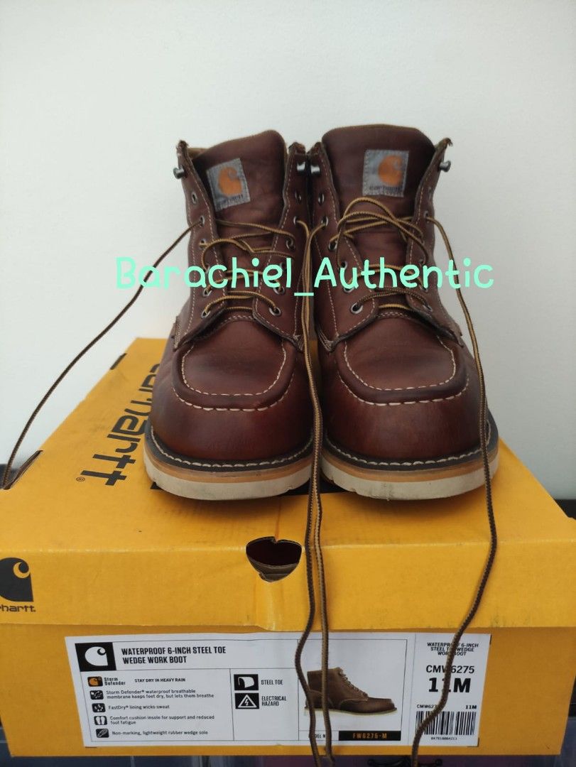 Carhartt 6" Wedge Work Boots Steel Toe (Moc Toe) Authentic 100 Legit