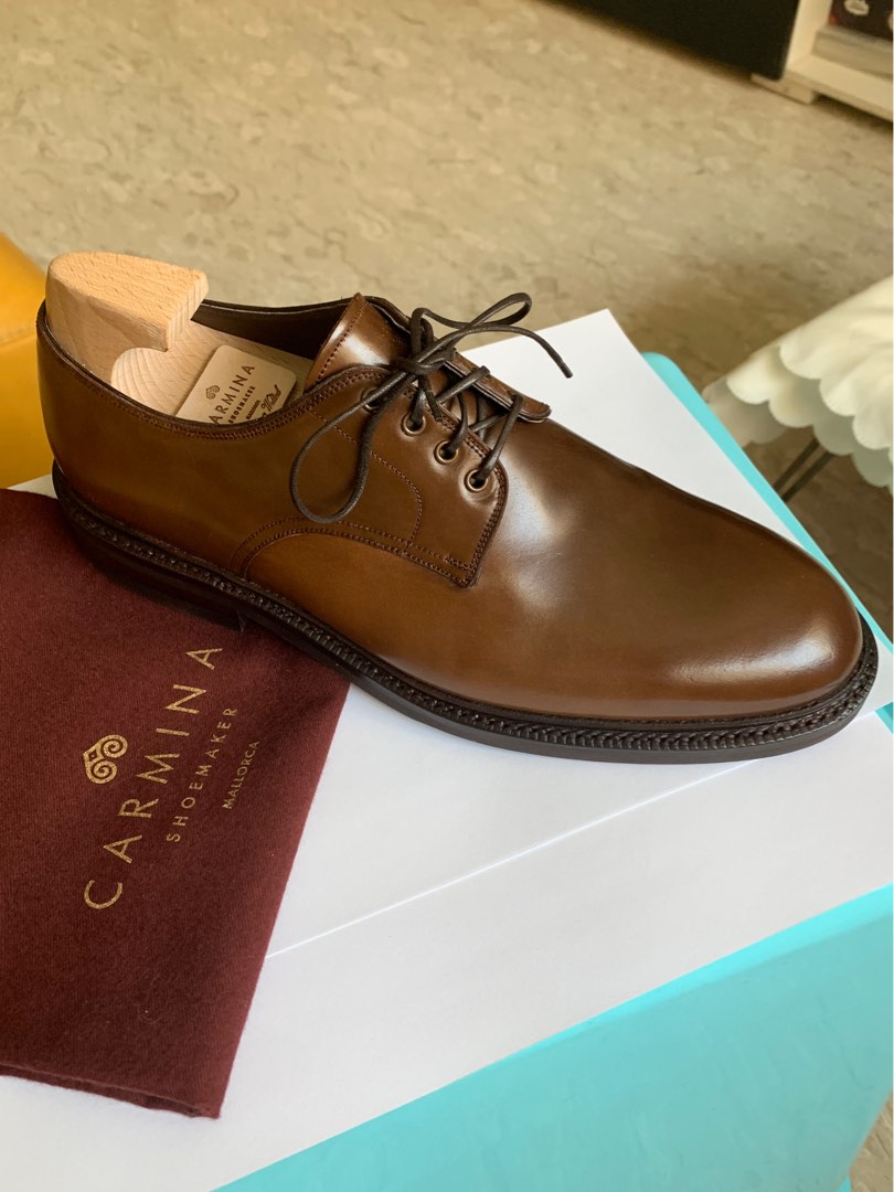 BN Carmina Dress Shoes Shell Cordovan PTB, Men's Fashion, Footwear