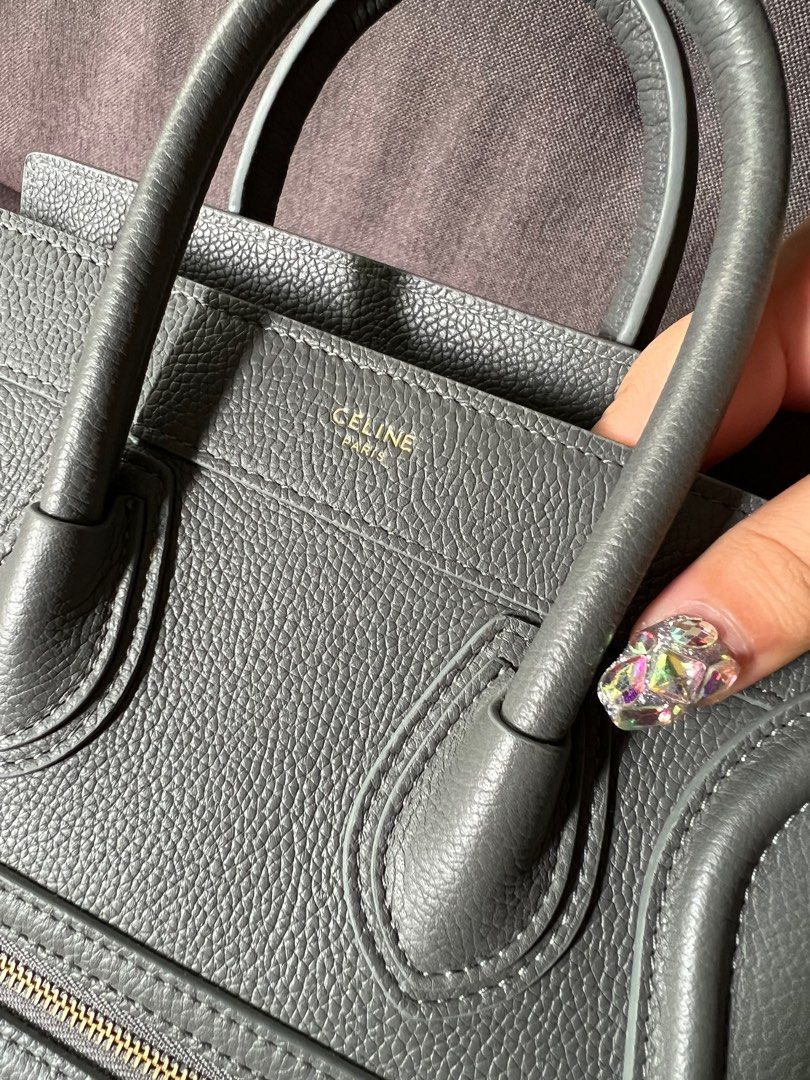 Celine Nano Luggage Kohl, Luxury, Bags & Wallets on Carousell