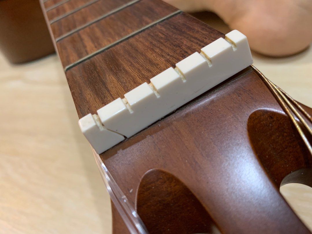 Classical guitar bridge, for repair of crack guitar bridge, Hobbies