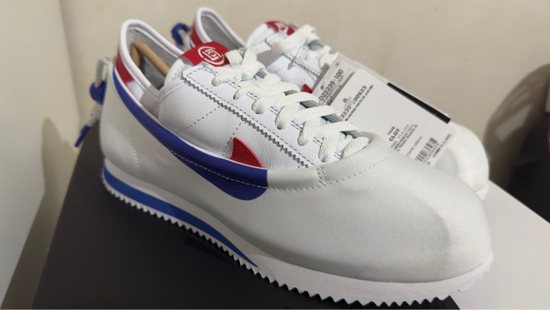 CLOT X NIKE CORTEZ WHITE RED BLUE