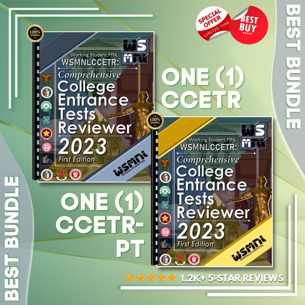 COLLEGE ENTRANCE TESTS REVIEWER (CCETR) 2023 UPCAT USTET DCAT ACET