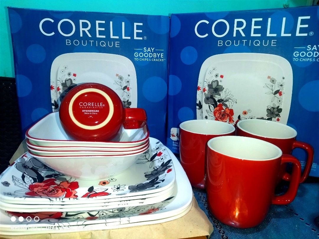 CORELLE CHELSEA ROSE BOUTIQUE 16PC (Category: Dinnerware & Cutlery) located in Manila. Submitted by JBAL.GEN.MDSE (Listing ID 1228439514, Image 2). Description: Corelle Boutique CHELSEA ROSE 16pc ✨ 4pc Dinner Plates 10.25" ✨ 4pc Salad Plates 9" ✨ 4pc Soup / Cereal Bowls 22oz ✨ 4pc Coffee Mugs 13oz ⭐ ⭐⭐₱ 4,800.00 ONLY ⭐⭐⭐ 📌 FREE SHIPPING NATIONWIDE MIN OF 2 BOXES.