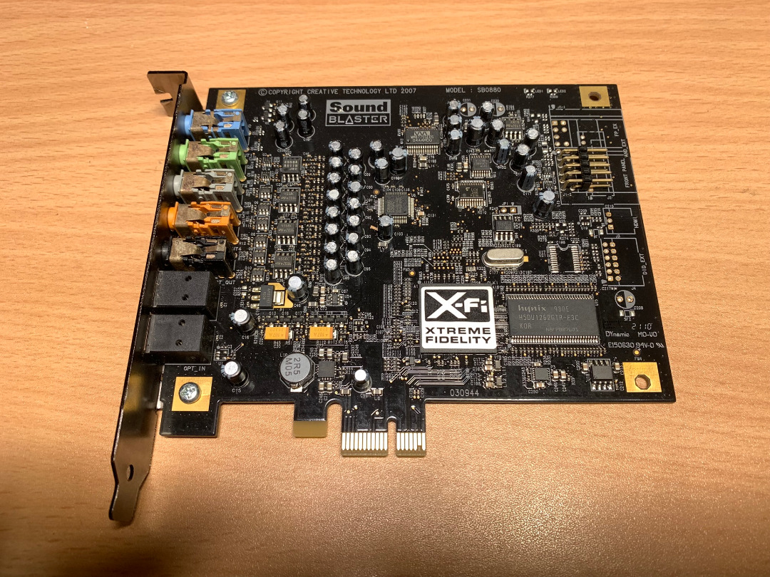 Creative Labs SB0880 PCI Express Sound Blaster X-Fi Titanium Sound Card,  Computers  Tech, Parts  Accessories, Other Accessories on Carousell