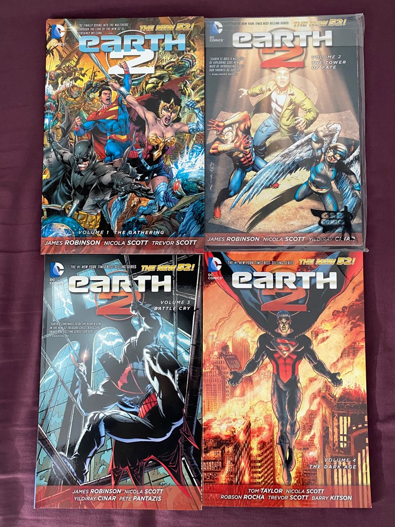 DC Comics New 52 Earth 2 Vols. 1-4, Hobbies & Toys, Books & Magazines ...