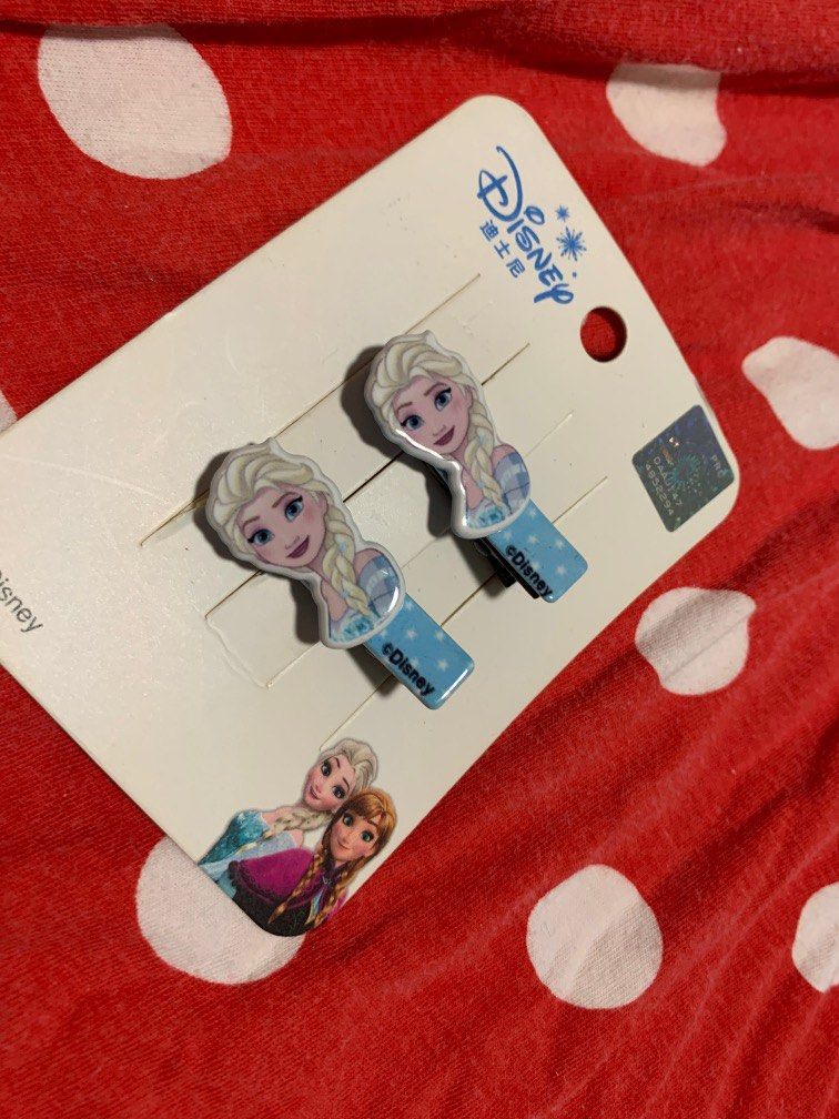 Disney Elsa hair clips, Babies & Kids, Babies & Kids Fashion on Carousell