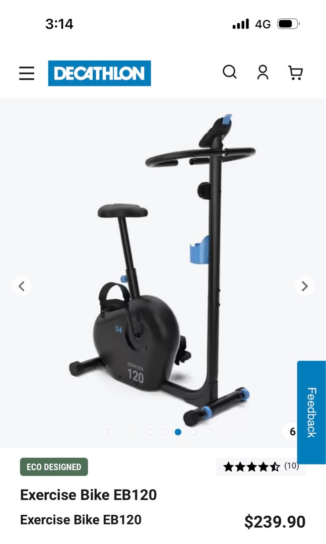 domyos exercise bike eb 120