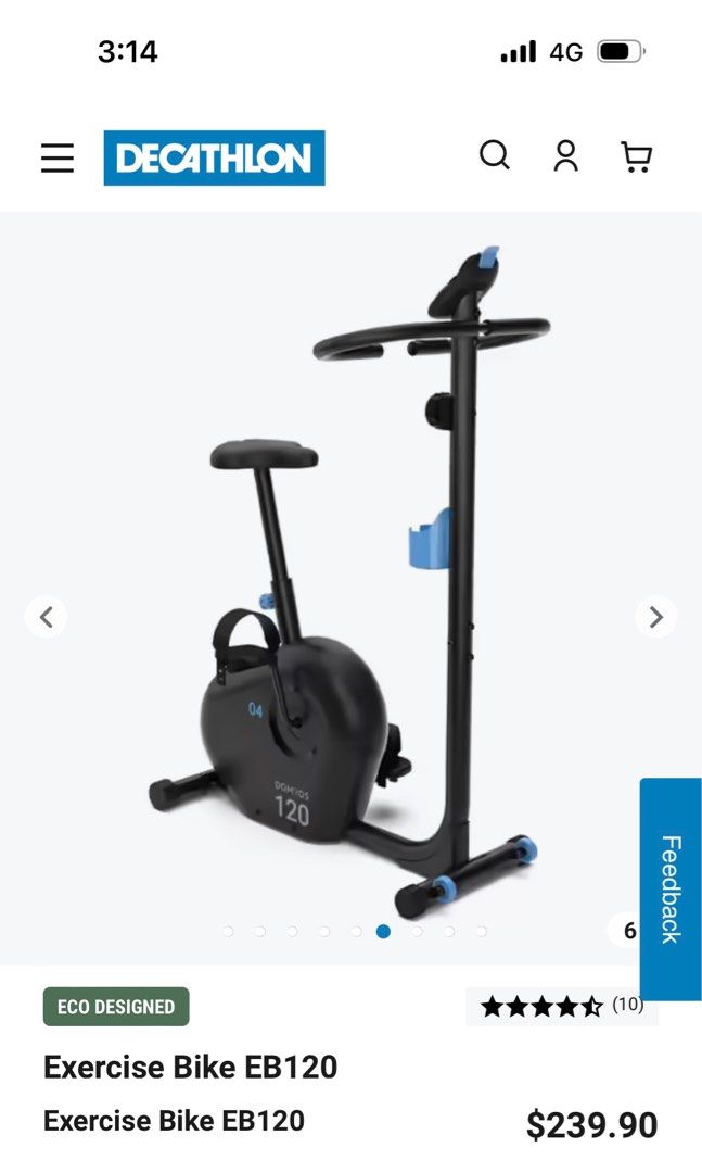 domyos exercise bike eb 120