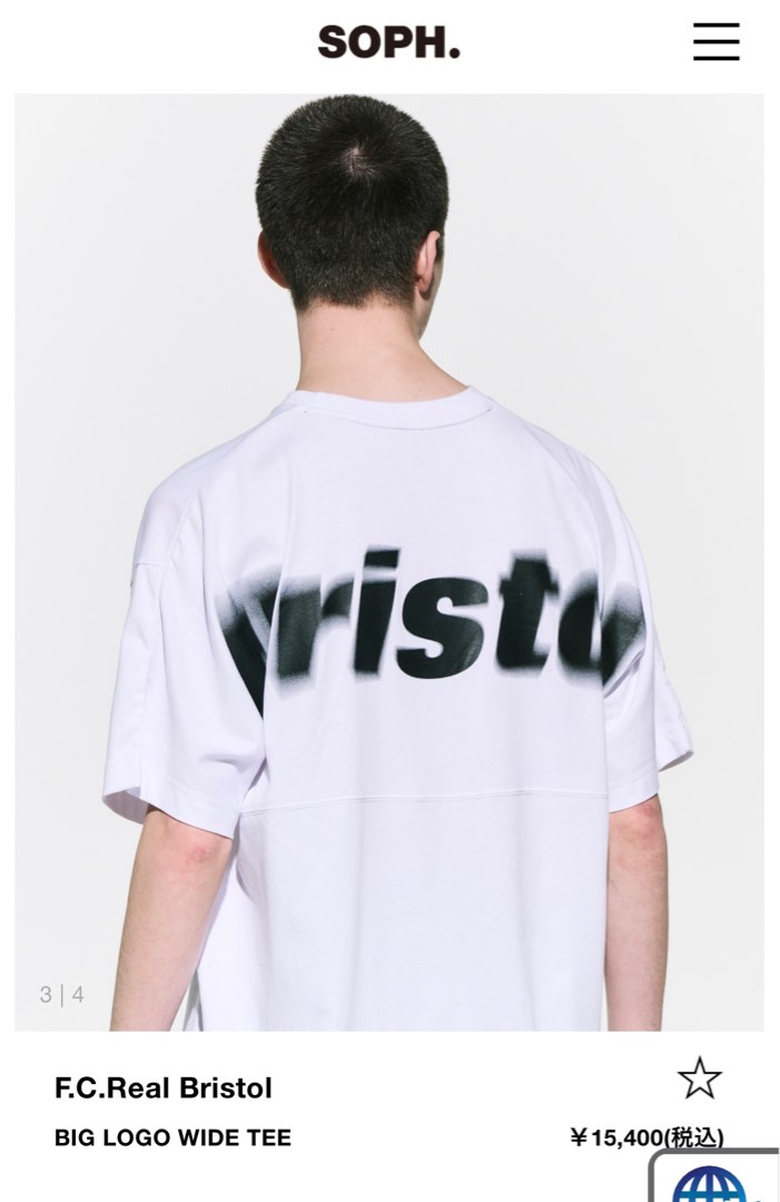 直営の公式通販サイト FC.Real Bristol WIDE BIG LOGO TEE 2枚組 | www