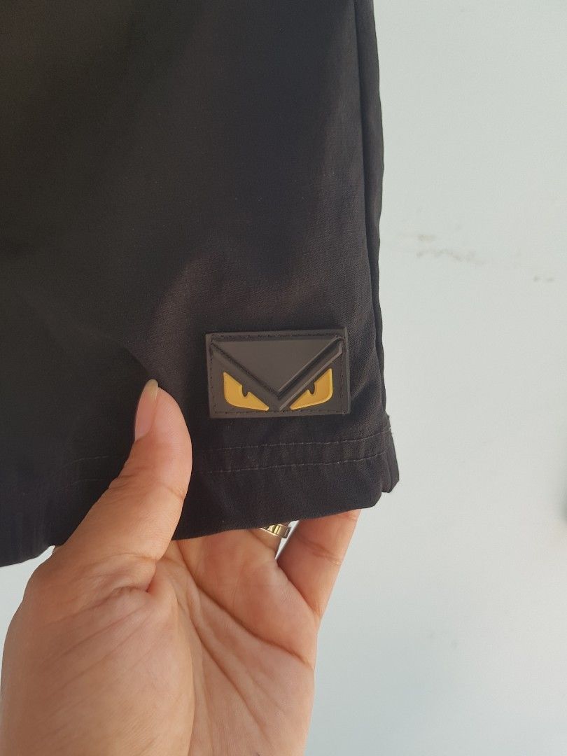 Fendi bug eyes swim shorts Men s Fashion Bottoms Swim Trunks