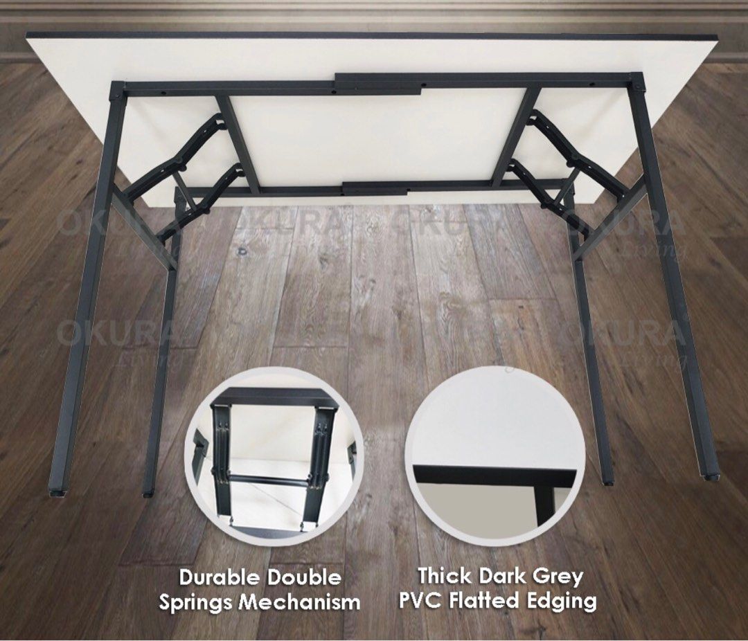 Folding table / Meja Lipat / Banquet Table, Furniture & Home Living