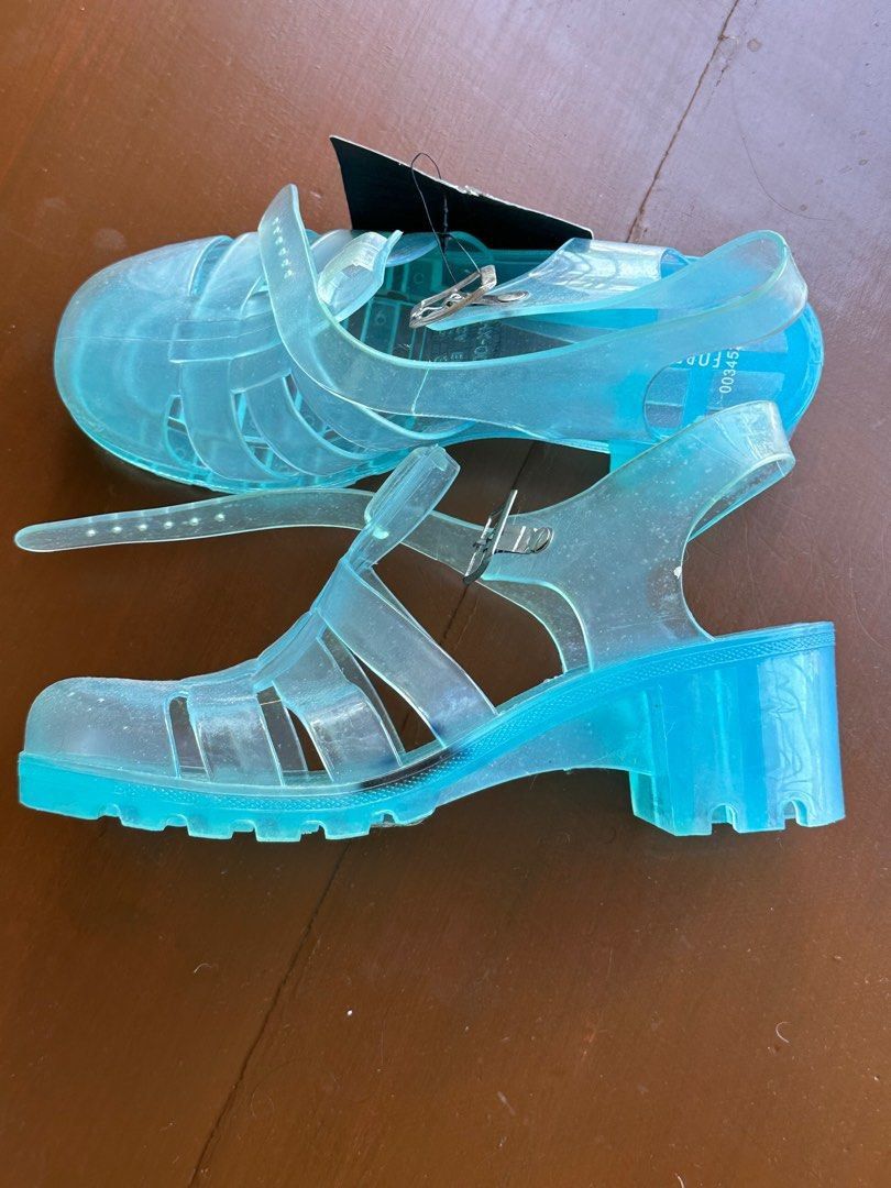 Forever 21 Blue Jelly Shoes, Women's Fashion, Footwear, Flats & Sandals on  Carousell