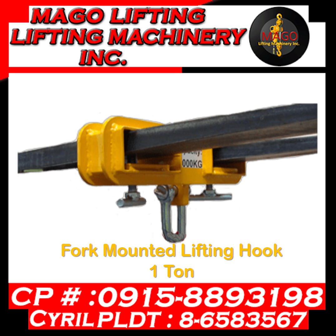 Fork Mounted Lifting Hook 1 Ton, Commercial & Industrial, Construction