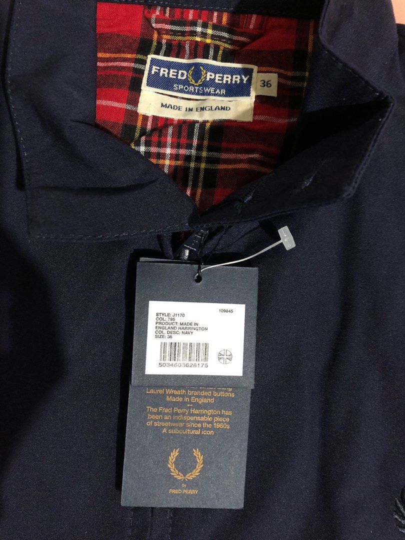 Fred Perry Reissue Made In England Harrington Jacket