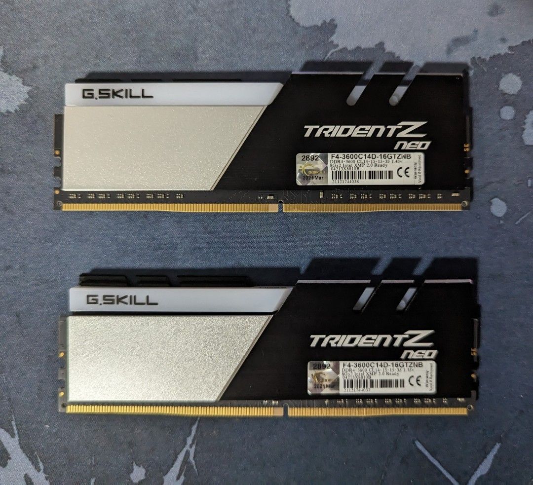 G Skill Trident Z Neo DDR4 3600 CL 14 2 x 8G kit Computers Tech