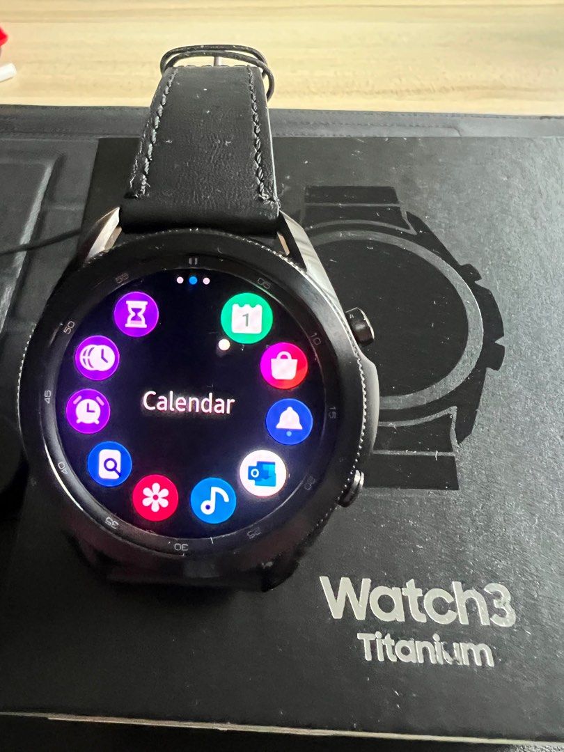 Samsung galaxy watch 3 45mm titanium mystic 2025 black