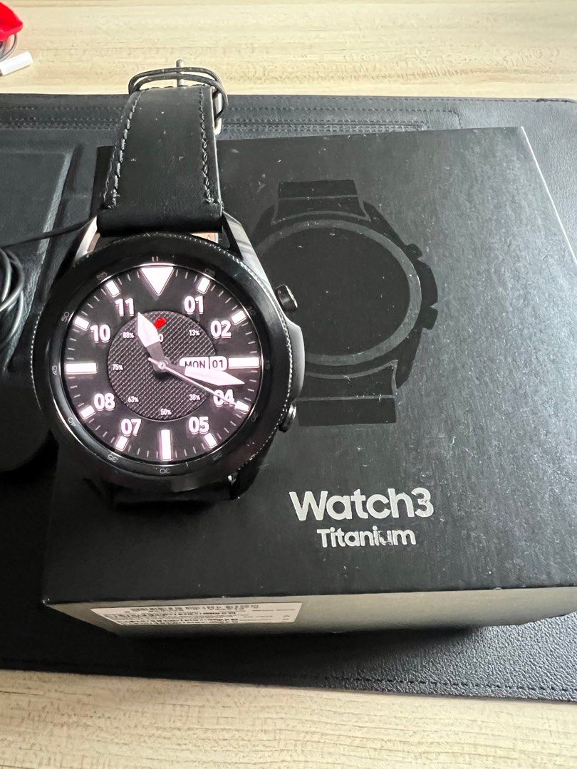 Samsung galaxy watch 3 best sale 45mm titanium mystic black