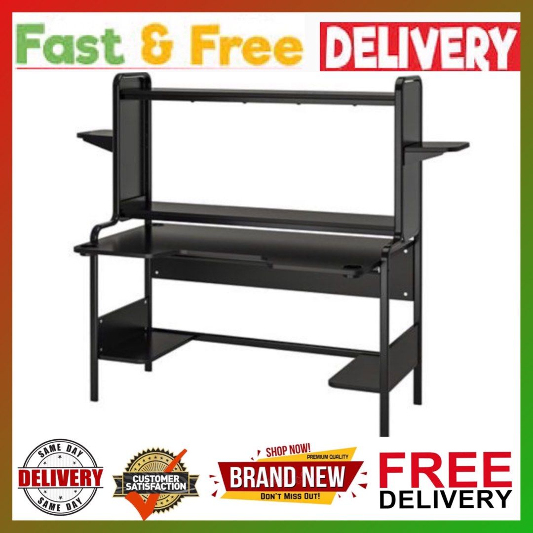 Gaming desk, ikea gaming desk , Furniture & Home Living, Furniture