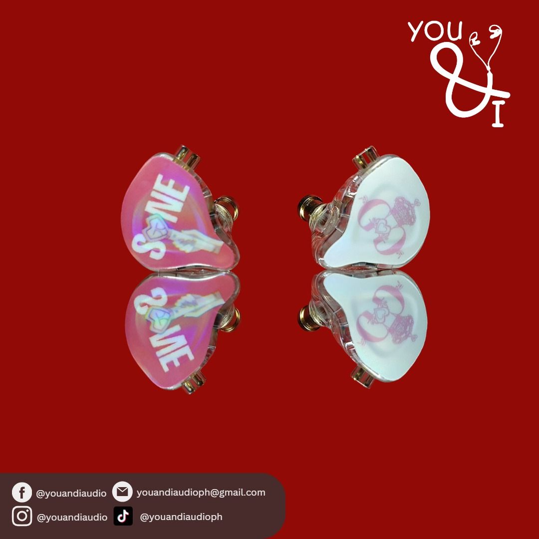 GIRLS GENERATION SNSD (SONE) iem (Category: Headphones & Headsets) located in Pasig City. Submitted by youandiaud58780 (Listing ID 1228544752, Image 1). Description: Upgrade your audio experience with our You and I In-Ear Earphones, featuring a unique design inspired by popular Kpop artists and groups. These earphones are crafted to mimic their on-stage monitor design for a stylish and authentic look. The earphones feature a dual magnetic dynamic