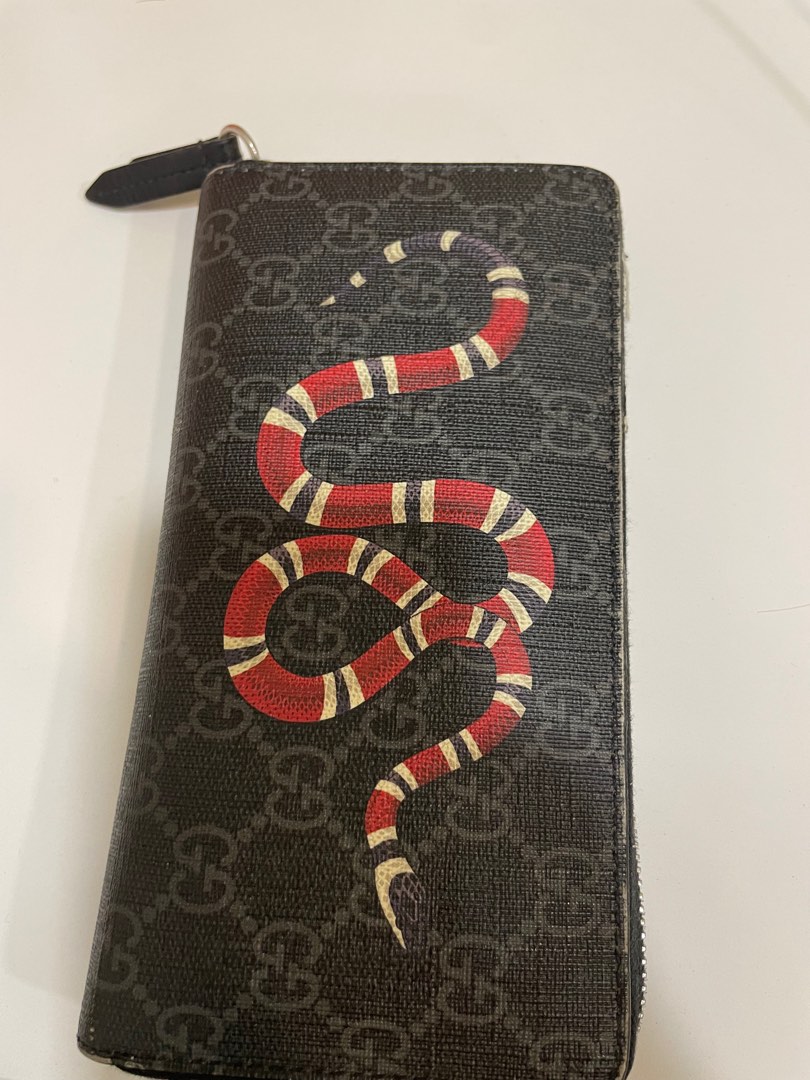 Gucci Kingsnake Long Wallet, Luxury, Bags & Wallets on Carousell