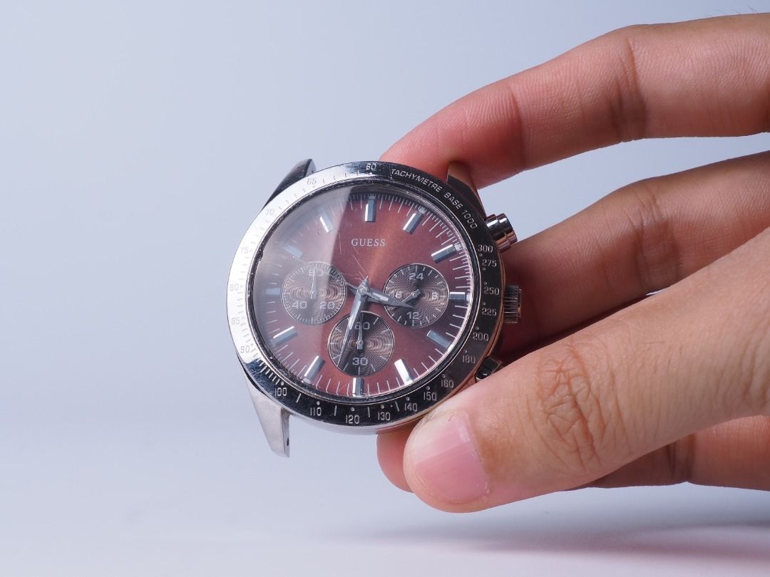 Guess Steel Tachymeter Watches
