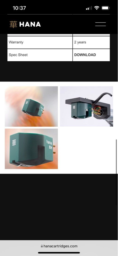 Hana EH MC Cartridge, Audio, Other Audio Equipment on Carousell