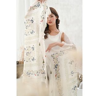 HARGA NETT Preloved Kain Batik Talia Shawl Selendang Batik Ratu Indonesia Outer