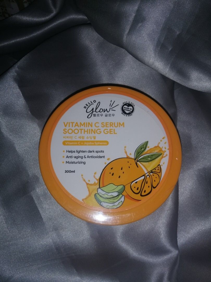 Hello Glow Vitamin C Serum Soothing Gel300ml, Beauty & Personal Care