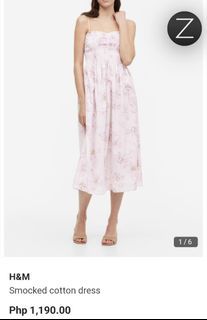 H&M smocked cotton dress