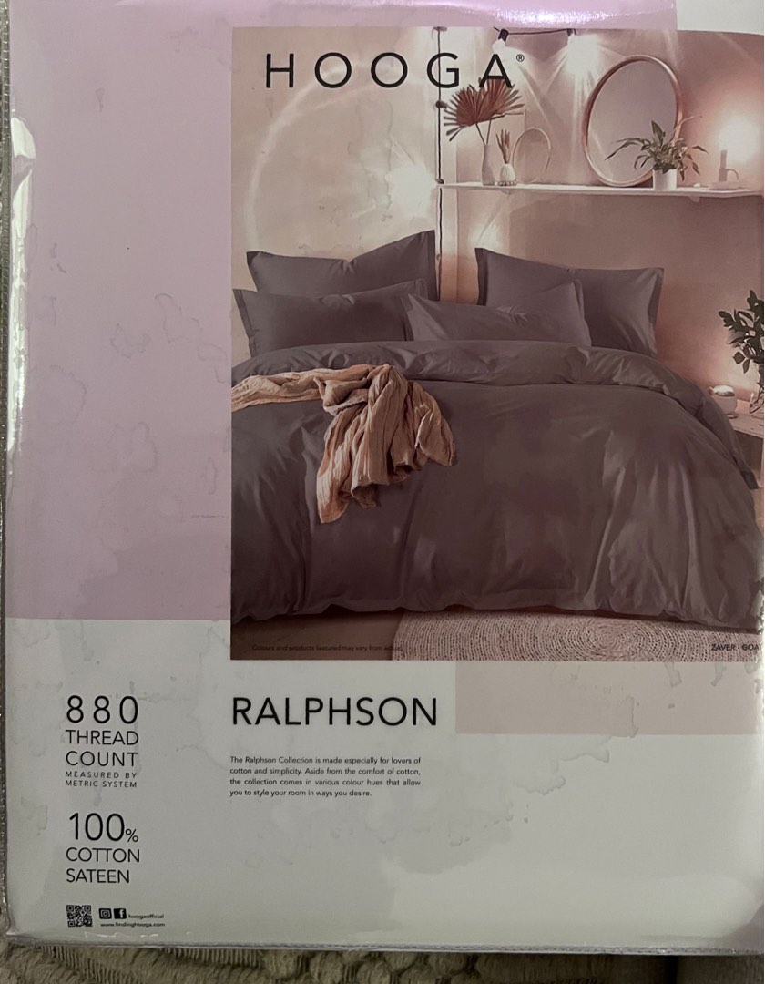 Hooga King Quilt cover set RALPHSON, Furniture & Home Living, Bedding