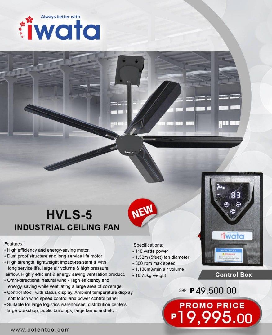 HVLS INDUSTRIAL CEILING FAN, Commercial & Industrial, Industrial