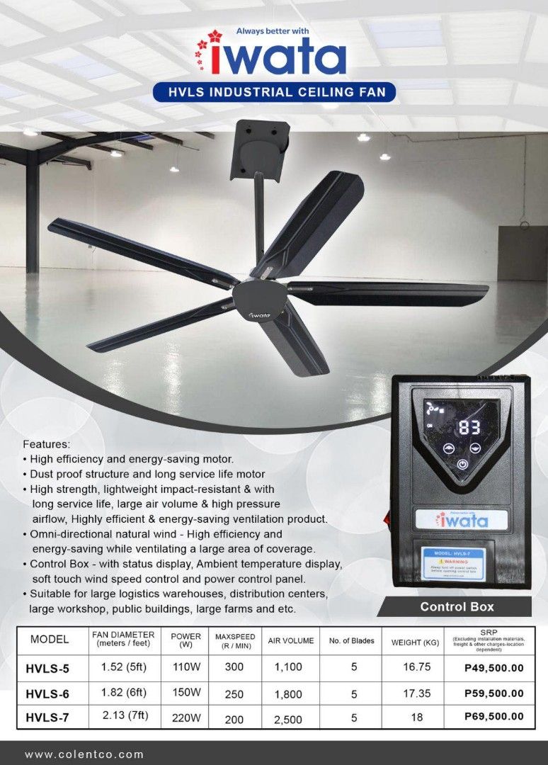 HVLS INDUSTRIAL CEILING FAN, Commercial & Industrial, Industrial