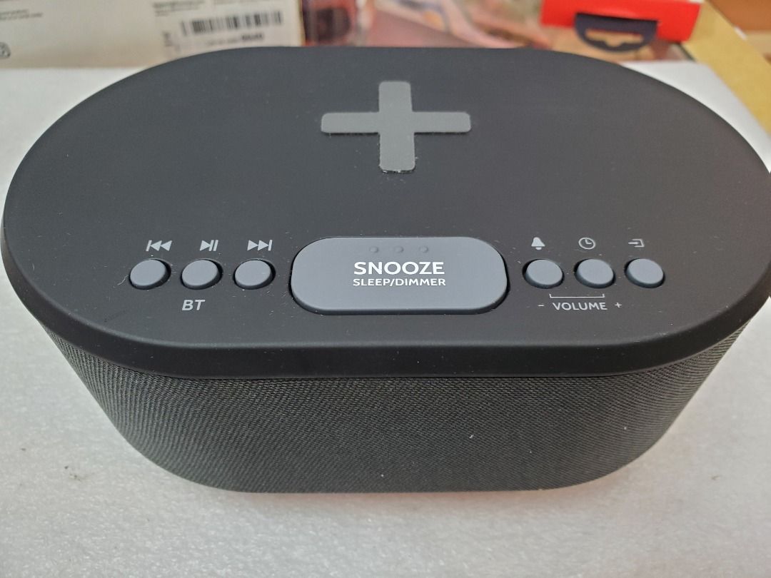 IBox Dawn Bedside Alarm Clock with Wireless Charging and Wireless