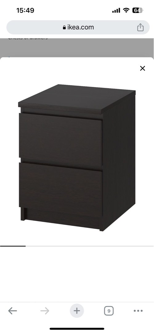IKEA Bedside Table, Furniture & Home Living, Furniture, Tables & Sets