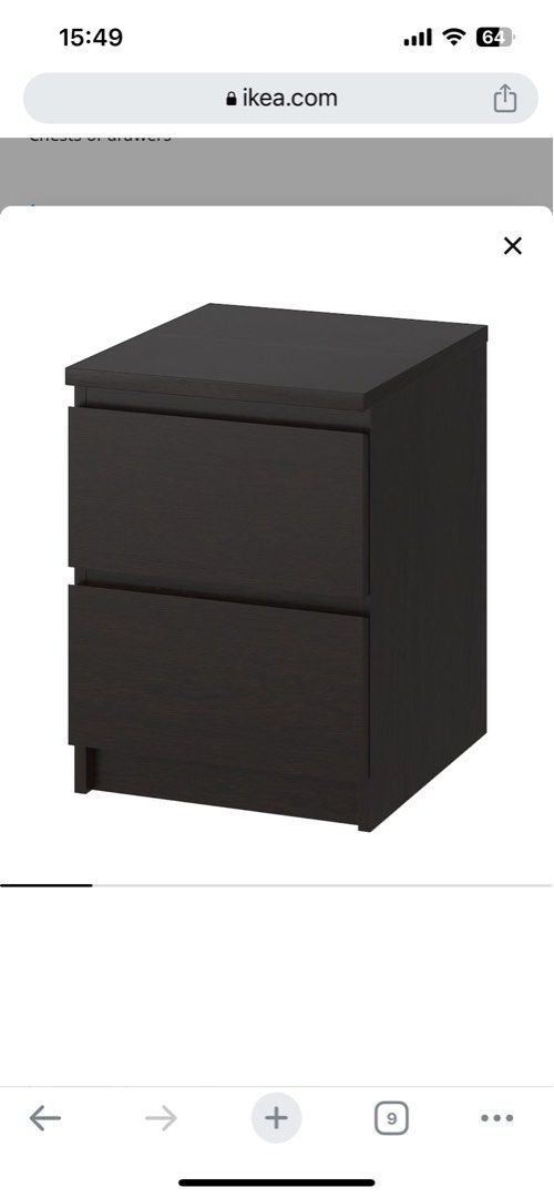 IKEA Bedside Table, Furniture & Home Living, Furniture, Tables & Sets