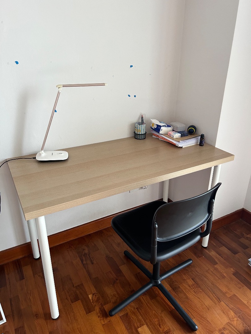 Ikea desk and chair, Furniture & Home Living, Furniture, Tables & Sets