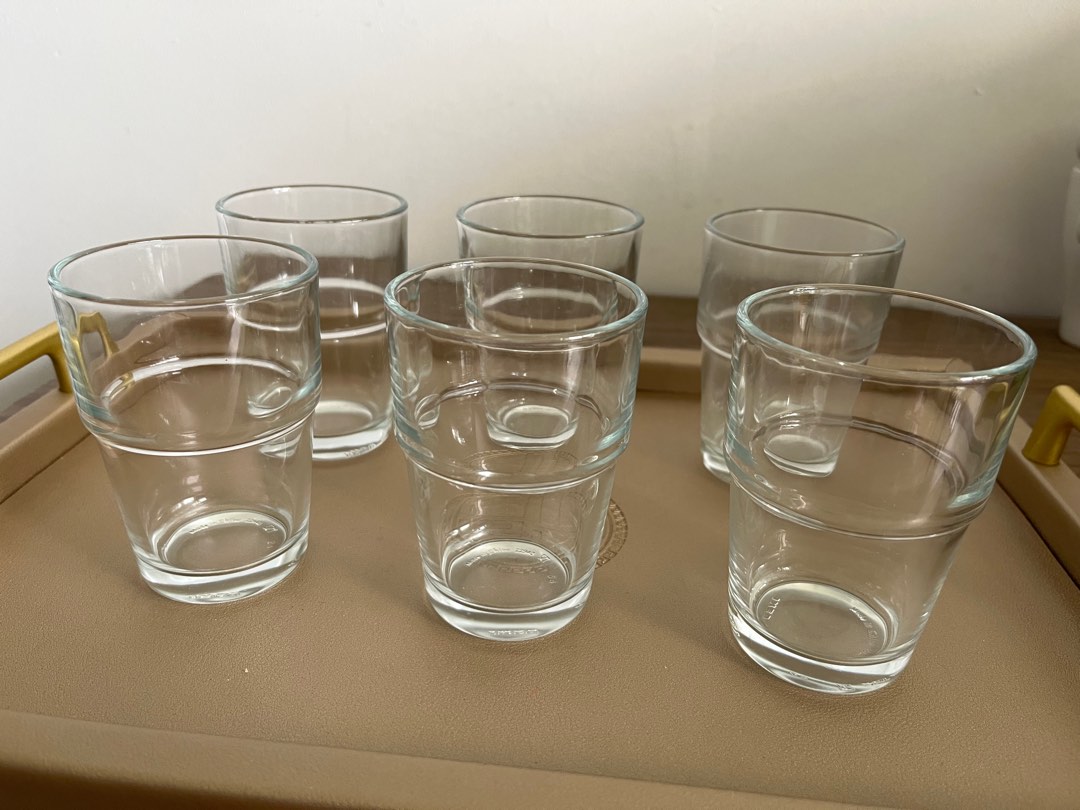 IKEA Drinking Glasses 6 pcs, Furniture & Home Living, Kitchenware
