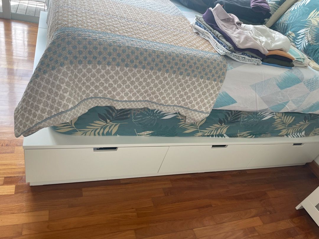 Nordli bed outlet frame with storage
