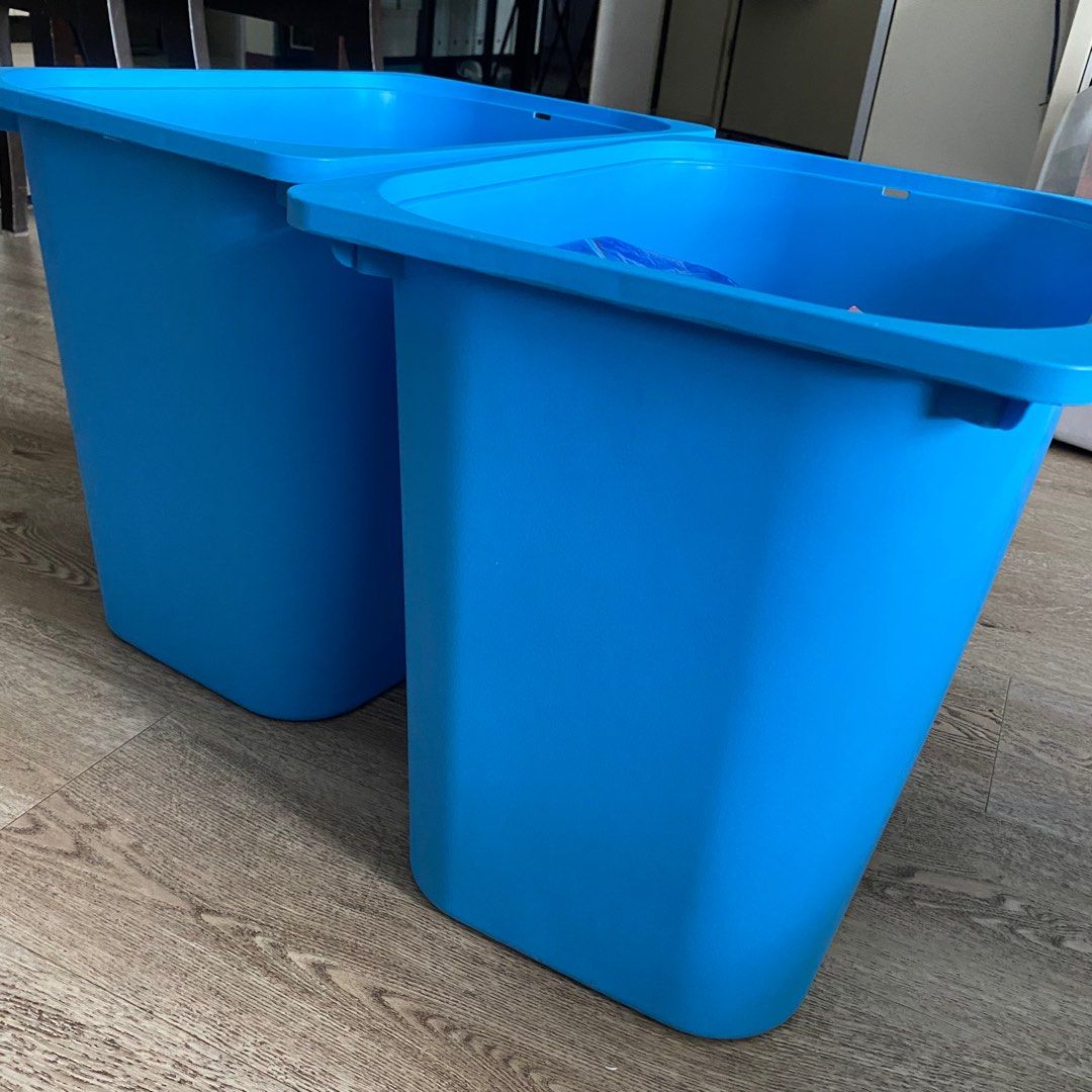 Ikea TROFAST Storage box, blue 42x30x36 cm, Furniture & Home Living