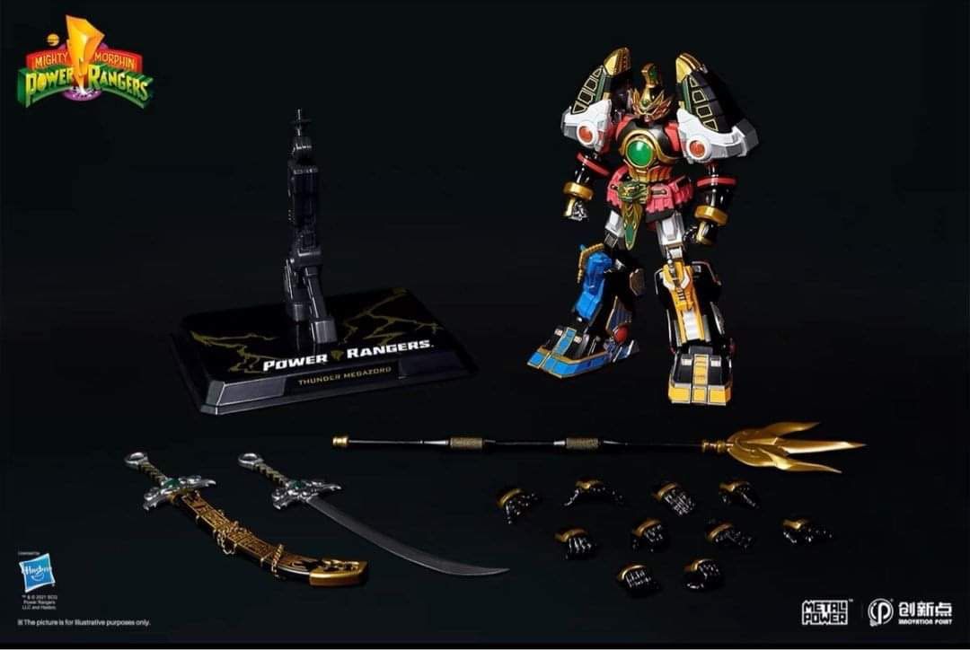 Action Q Power Rangers Innovation Point Action Q Mighty Morphin Power Rangers Thunder Megazord ...