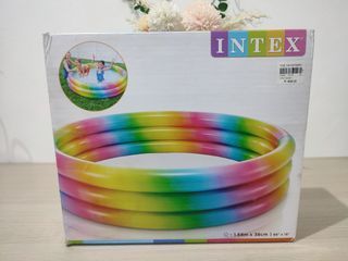Intex rainbow ombre inflatable pool (66x15in)