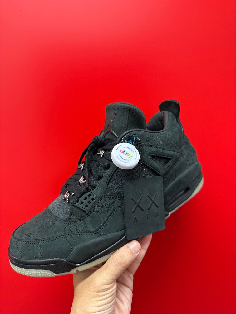 jordan black kaws