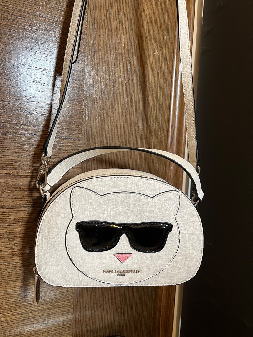 Karl lagerfeld cat face crossbody bag