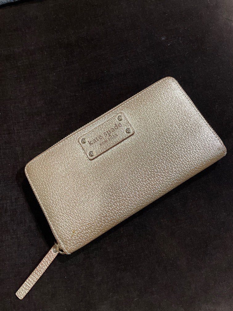 Kate Spade Long Gold Wallet Women s Fashion Bags Wallets